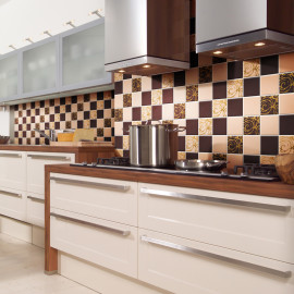 Плитка для кухни — 150 фото идей