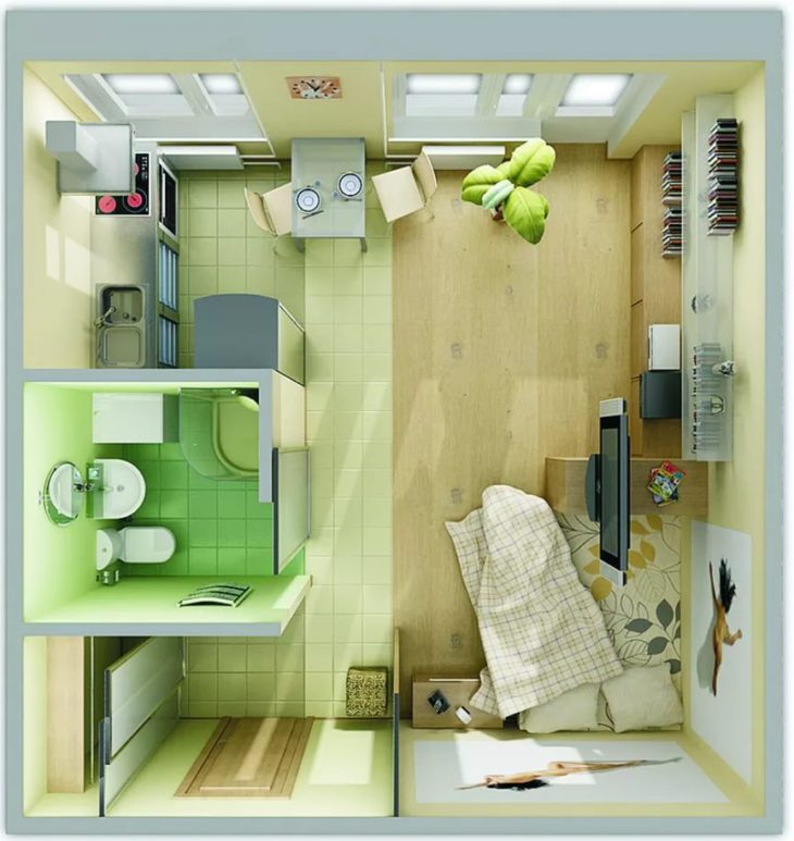 дизайн маленькой квартиры фото