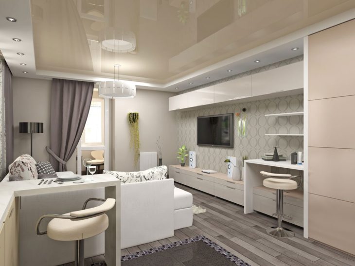 Современный дизайн интерьера маленькой квартиры, 50 фото дизайнерских идей