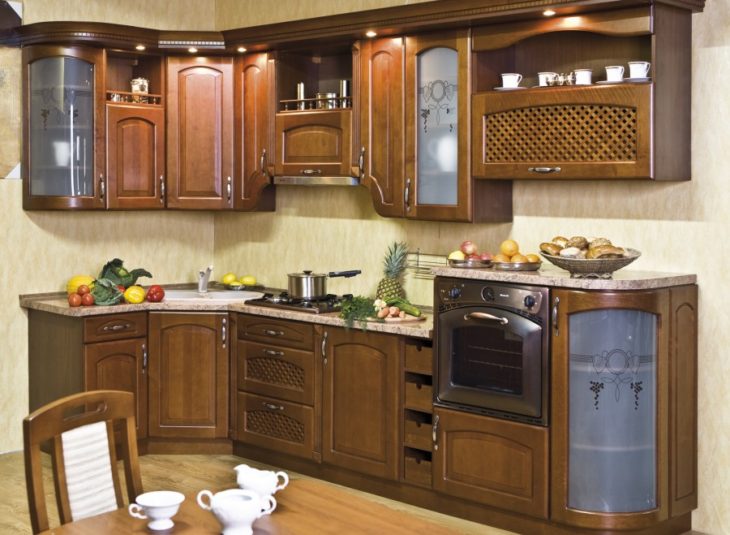 Современный дизайн кухни из массива - 35 фото идей интерьера