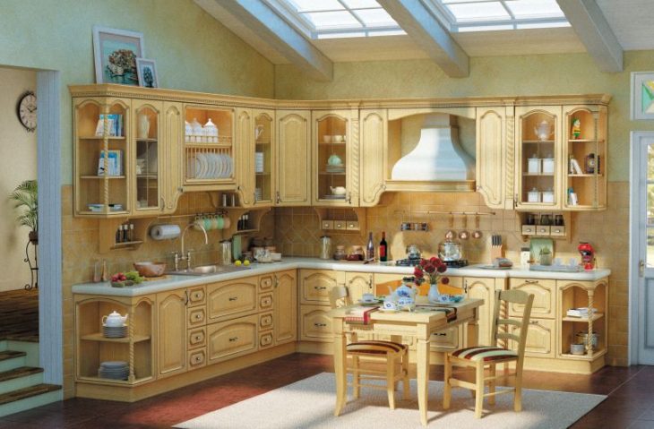 современные кухни из массива