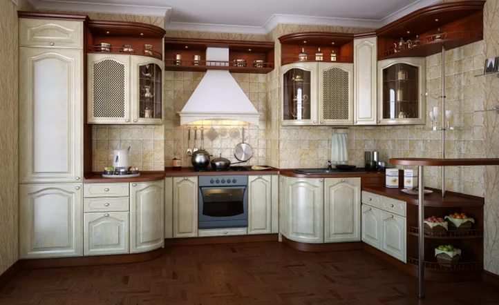 современные кухни из массива