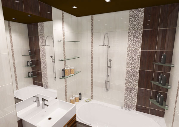 модная плитка для ванной комнаты 2017