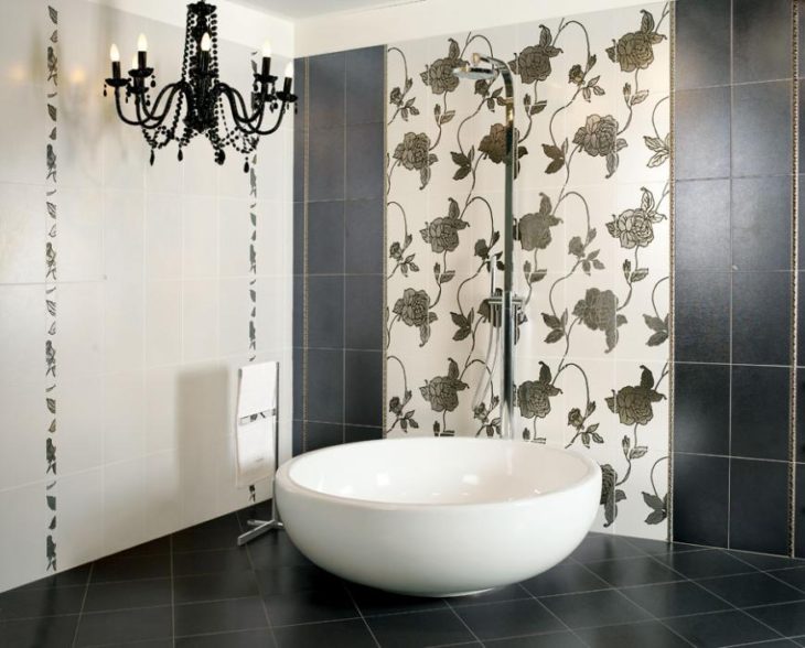 классическая плитка для ванной комнаты